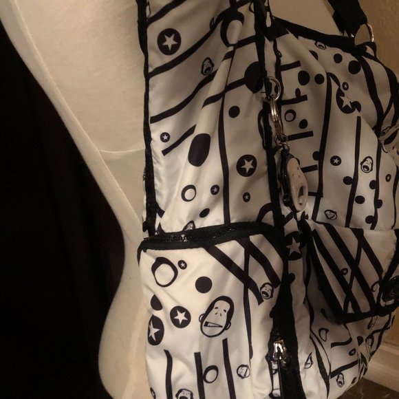 Kipling Gorilla Girlz & Monkey Print Nylon Bag ~ - Picture 4 of 8